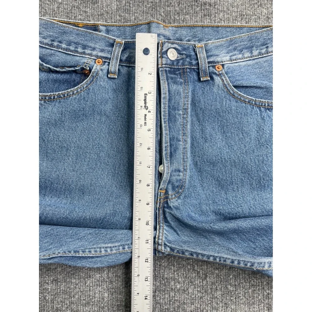 Levi's 501‎ Jeans Mens W34 L34 Blue Straight Leg Button Fly Made in UK Vintage